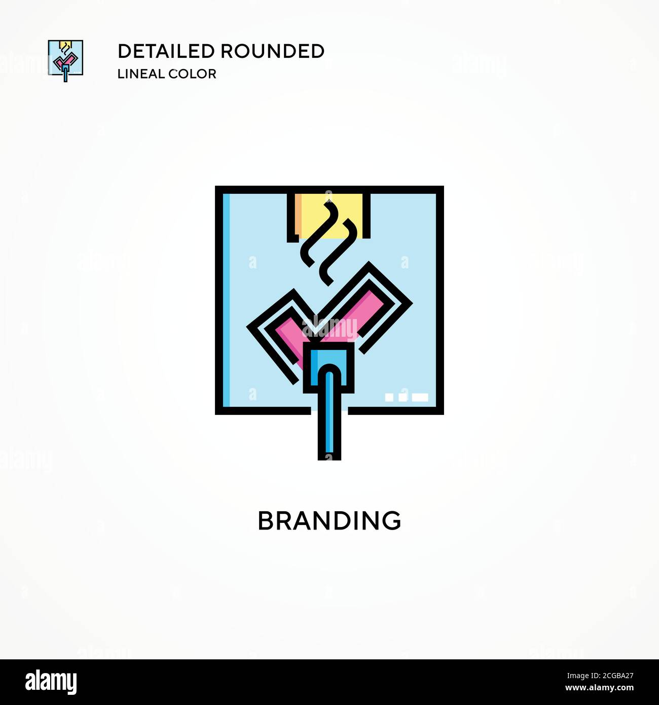 Branding vector icon. Modern vector illustration concepts. Easy to edit and customize. Stock Vector