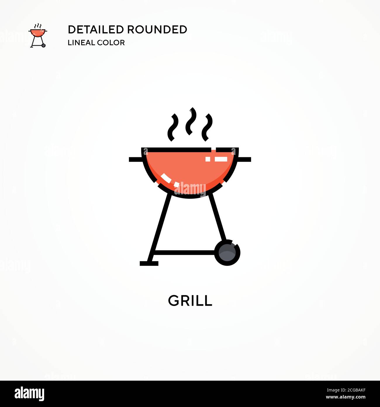 Grill vector icon. Modern vector illustration concepts. Easy to edit