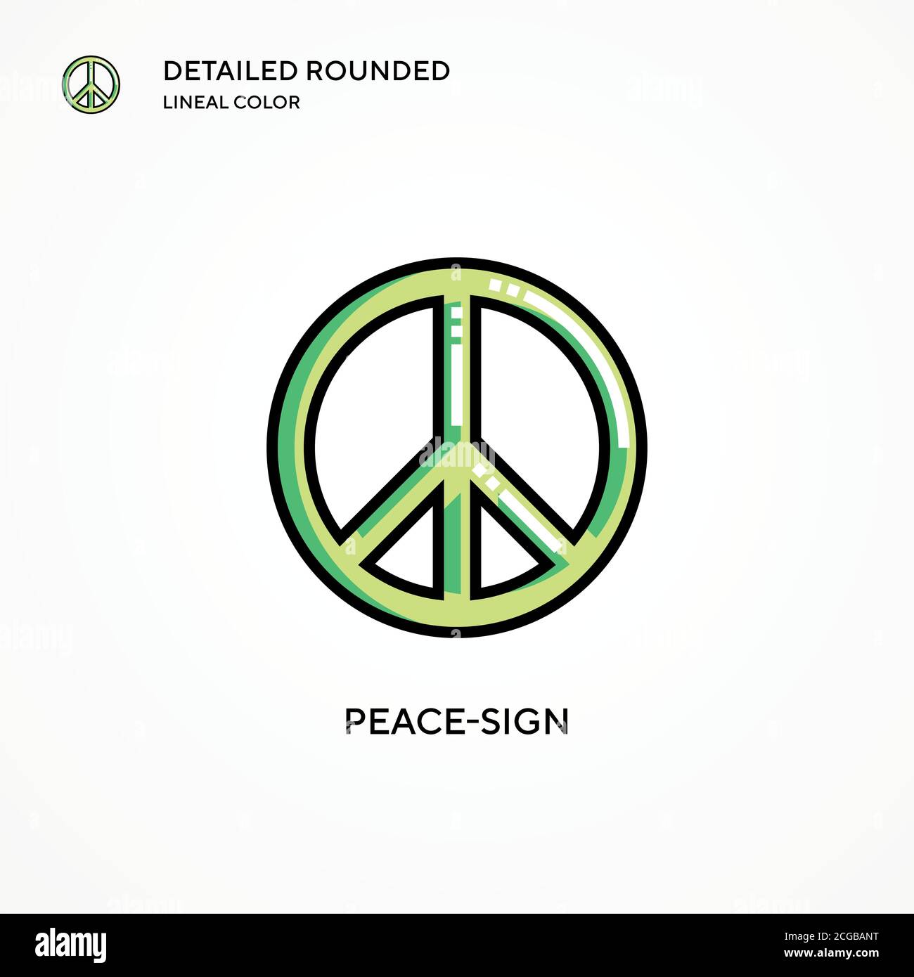 Peace sign, Peace Symbol, Hippie Symbol, green minimal background