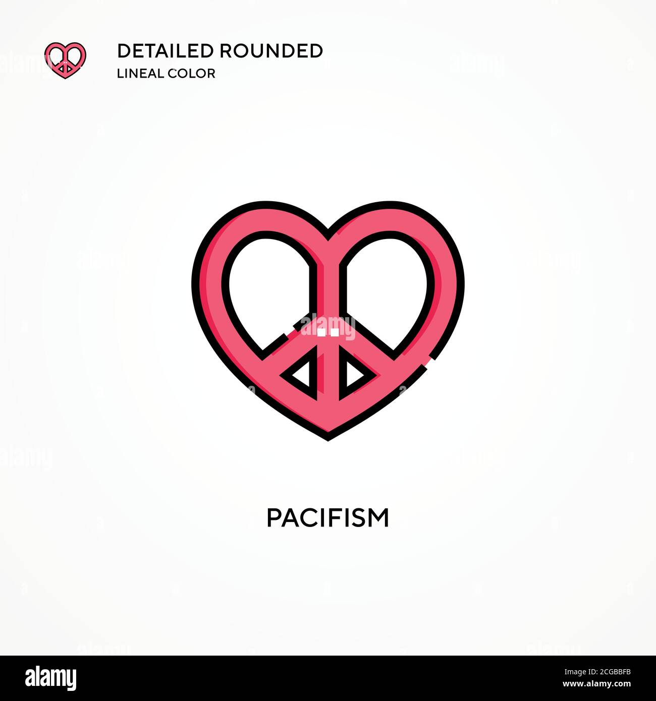 Pacifism vector icon. Modern vector illustration concepts. Easy to edit ...