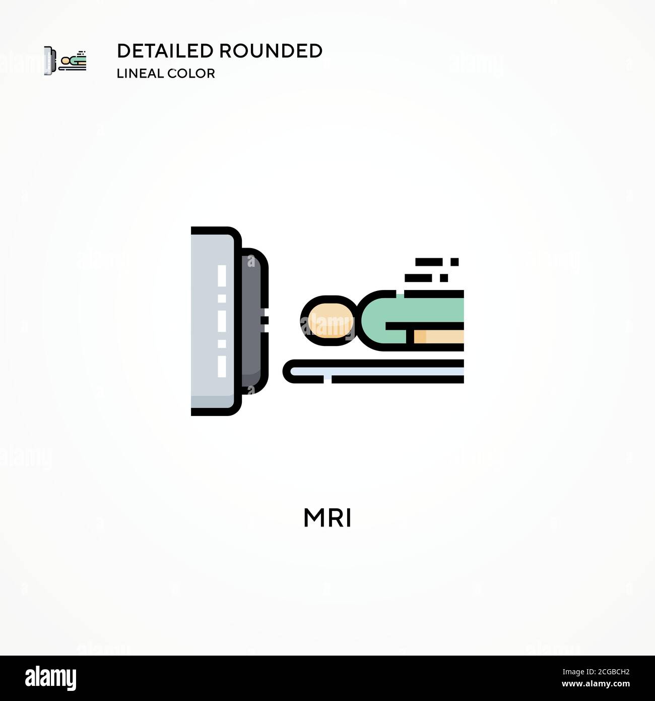 Mri vector icon. Modern vector illustration concepts. Easy to edit and customize. Stock Vector