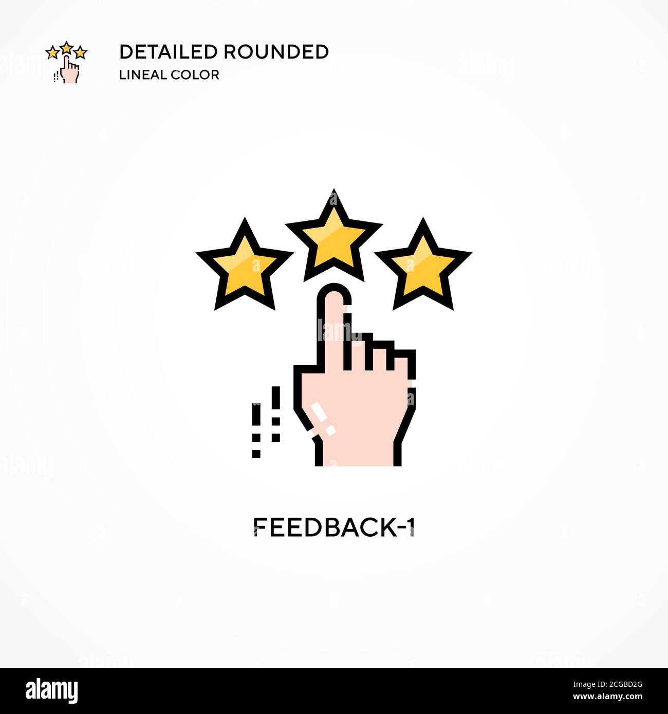 Feedback-1 vector icon. Modern vector illustration concepts. Easy to edit and customize. Stock Vector