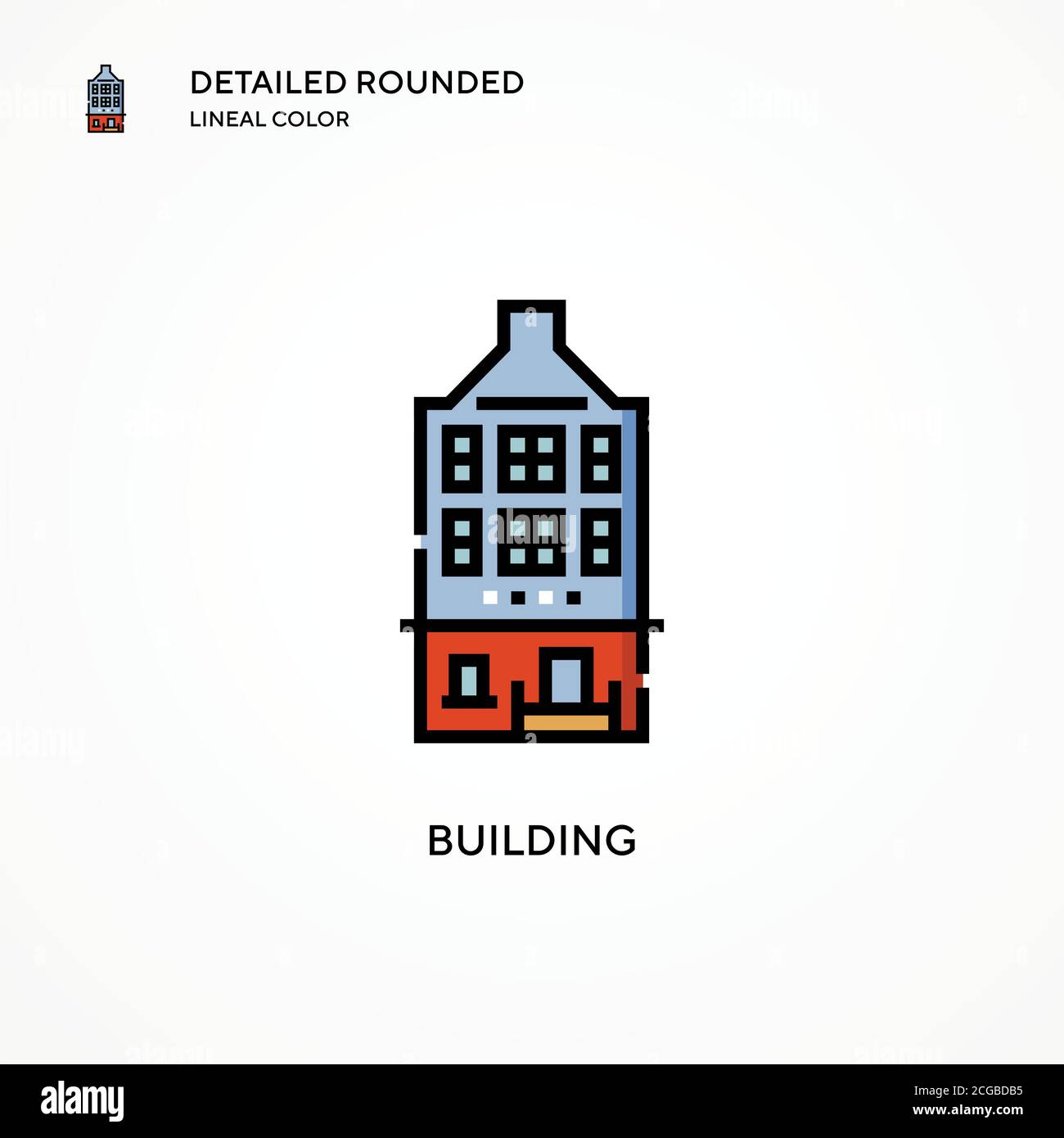 Building vector icon. Modern vector illustration concepts. Easy to edit ...