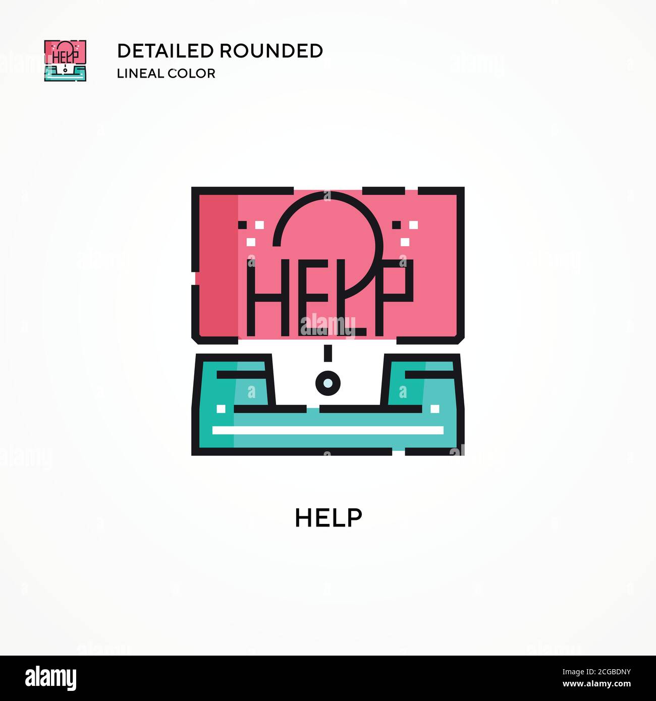 Help vector icon. Modern vector illustration concepts. Easy to edit and ...