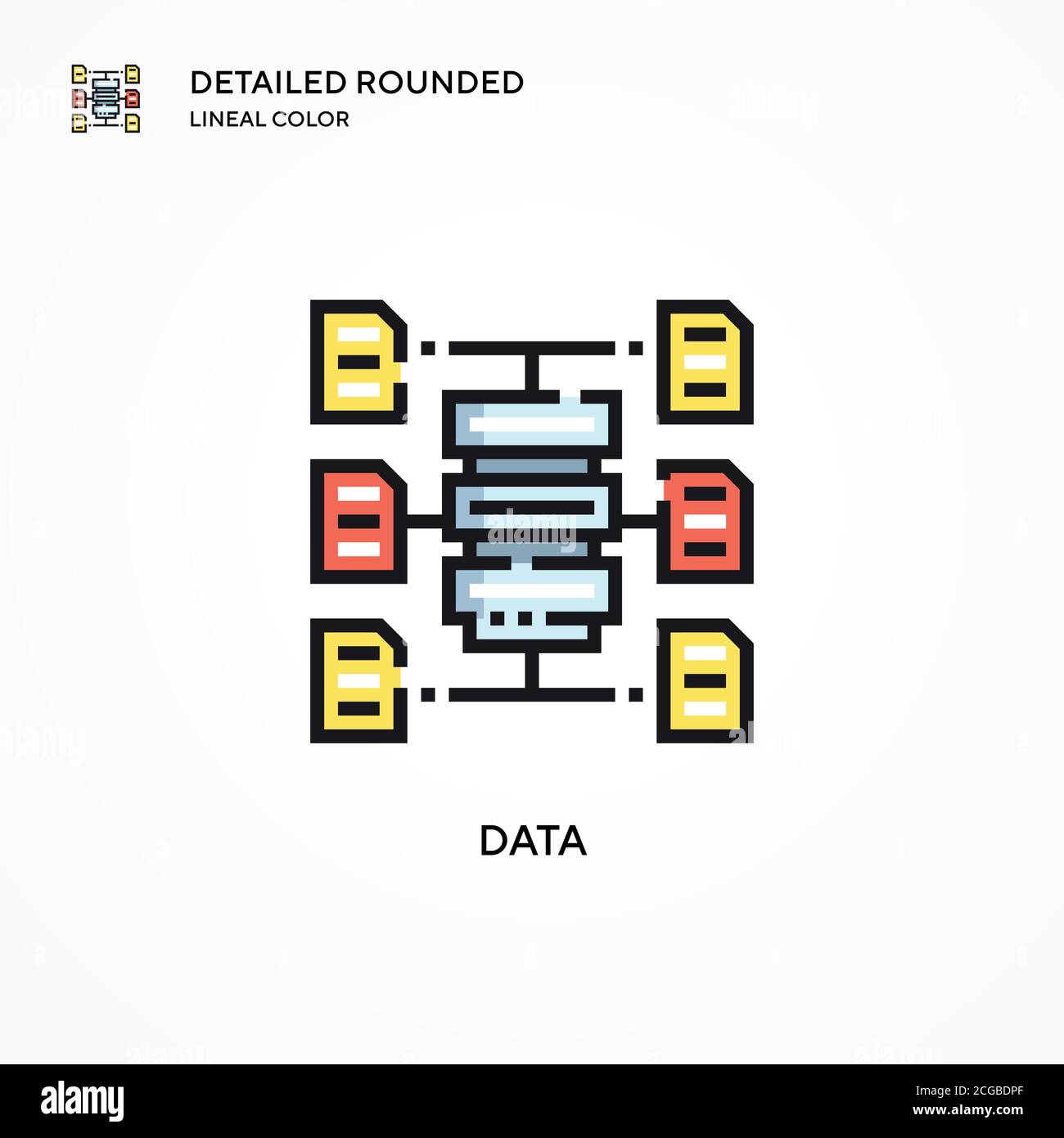 Data vector icon. Modern vector illustration concepts. Easy to edit and ...