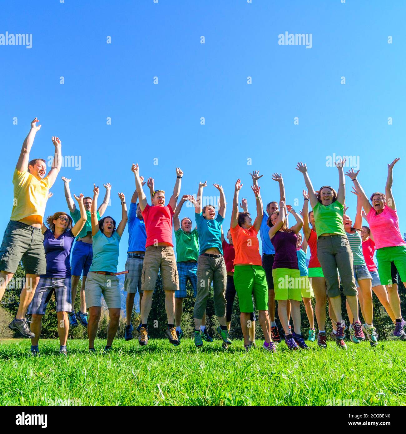 People group mixed emotions hi-res stock photography and images - Alamy