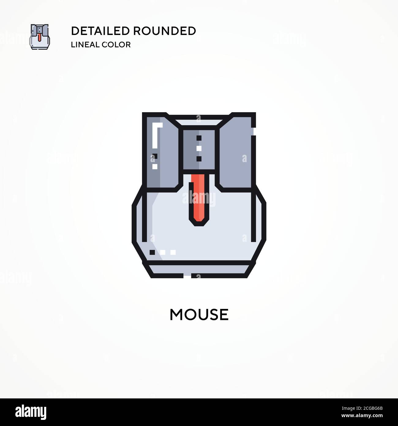 Mouse vector icon. Modern vector illustration concepts. Easy to edit ...