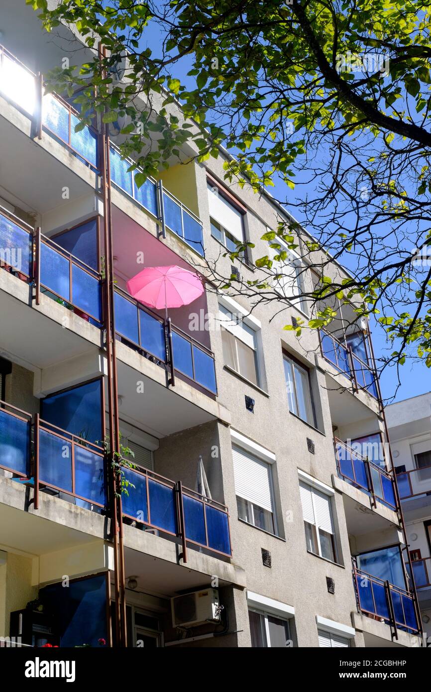 Block of flats balcony hi-res stock photography and images - Alamy