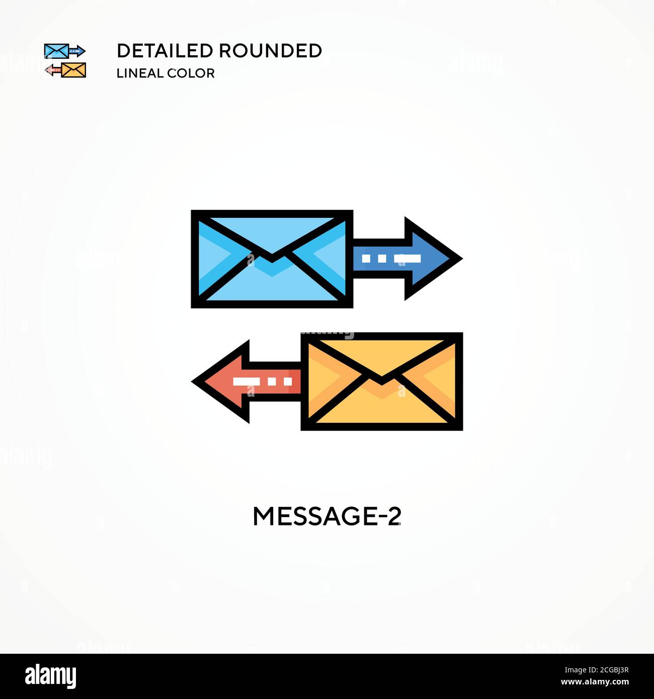 Message-2 vector icon. Modern vector illustration concepts. Easy to ...