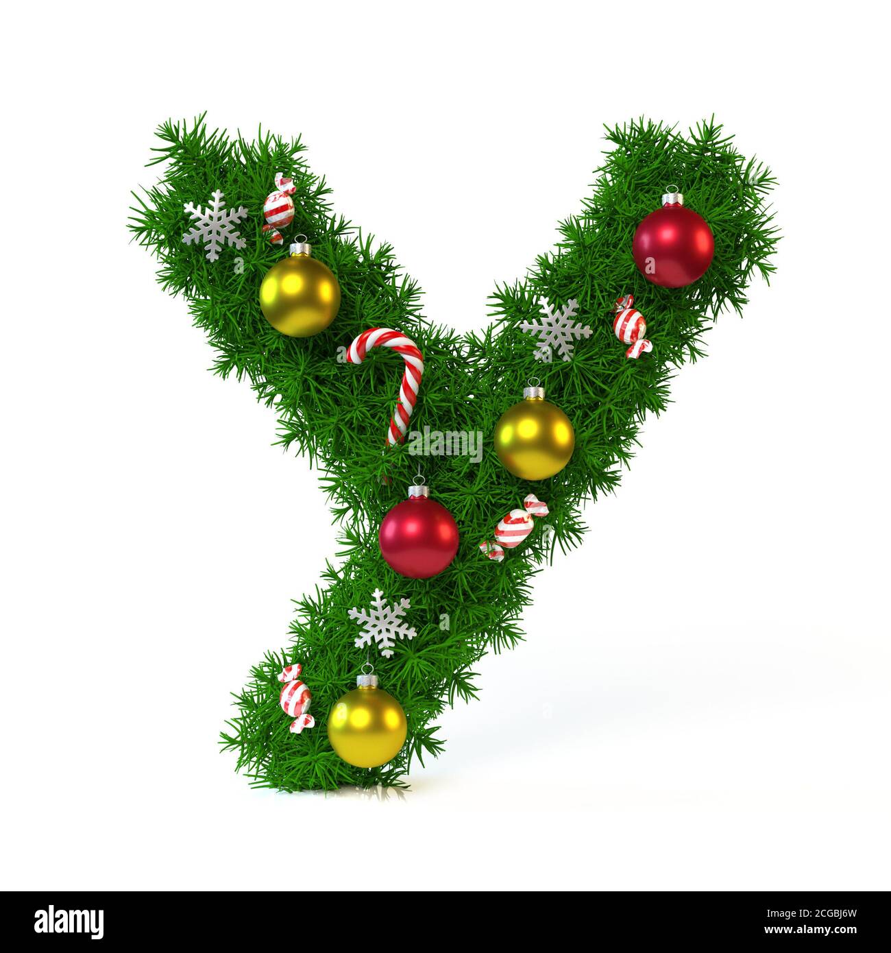 christmas-font-isolated-on-white-3d-rendering-letter-y-stock-photo-alamy