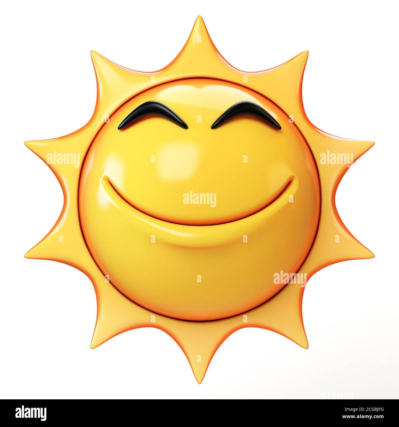 Cartoon sun emoji isolated on white background, sunshine emoticon 3d rendering Stock Photo - Alamy Cartoon sun emoji isolated on white background, sunshine emoticon 3d rendering Stock Photo - Alamy