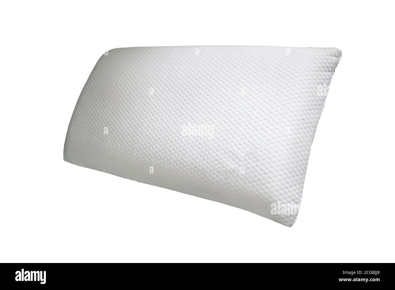 White comfort pillow on white background Stock Photo