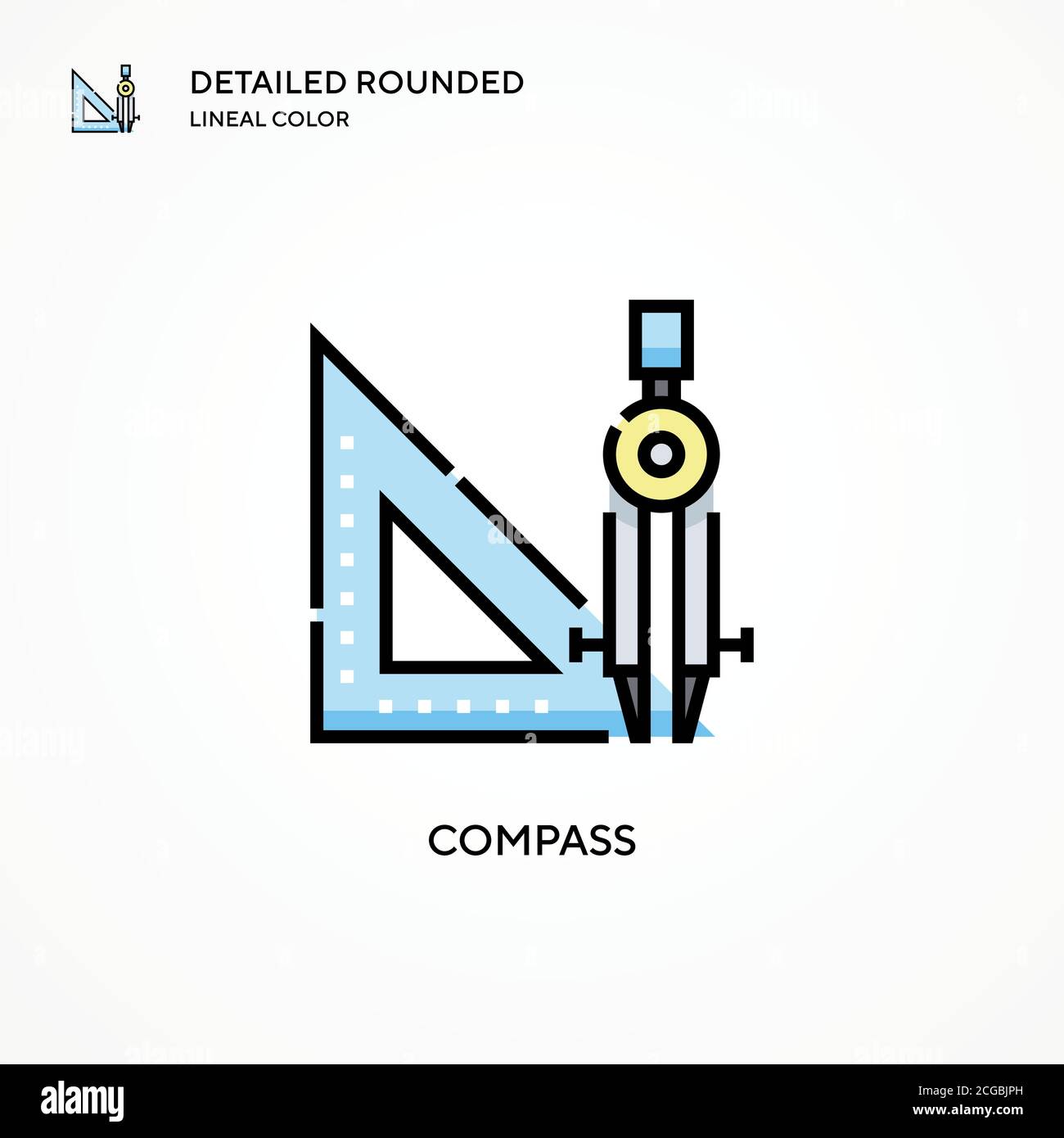 Compass vector icon. Modern vector illustration concepts. Easy to edit ...