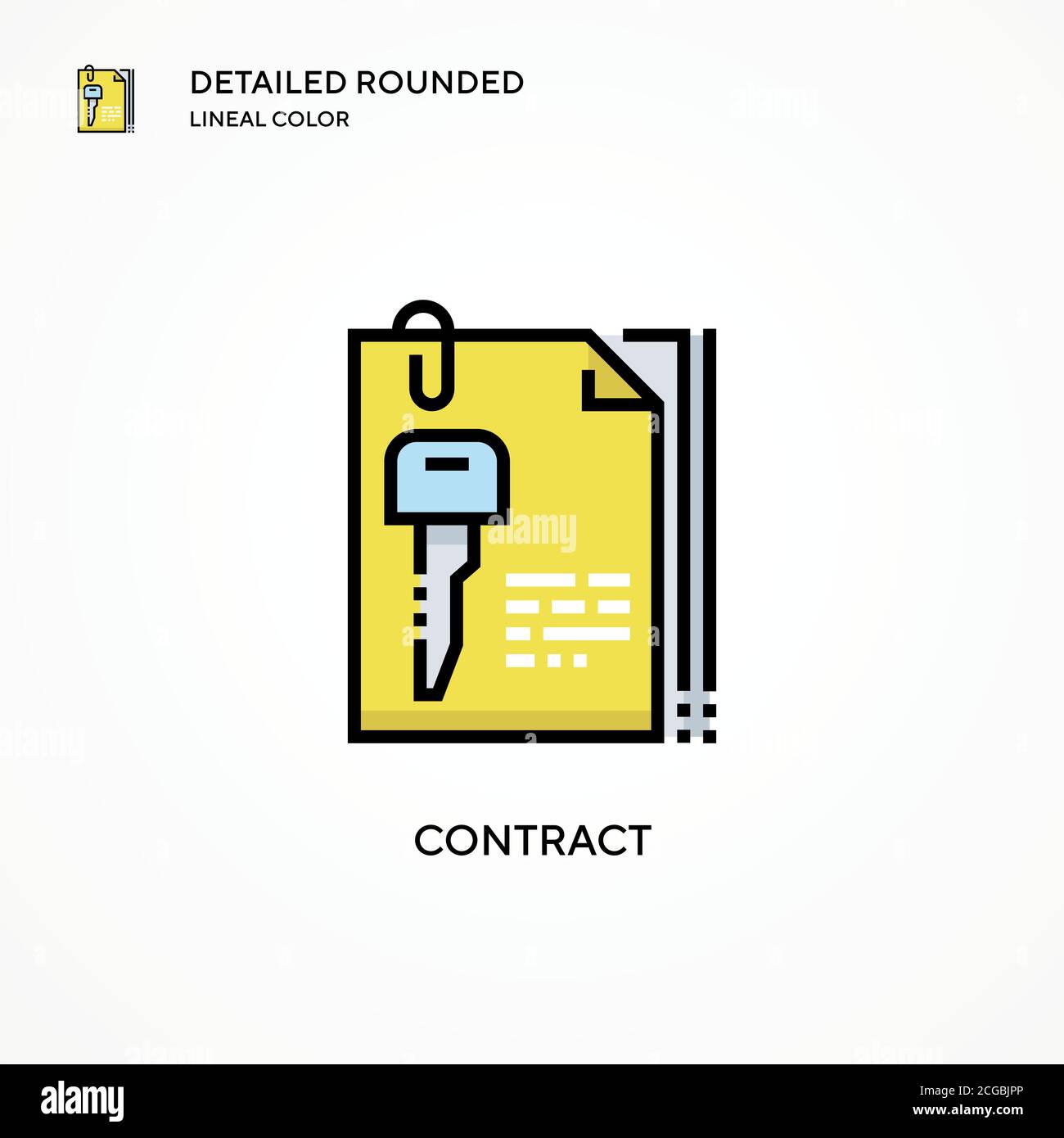 Contract vector icon. Modern vector illustration concepts. Easy to edit ...