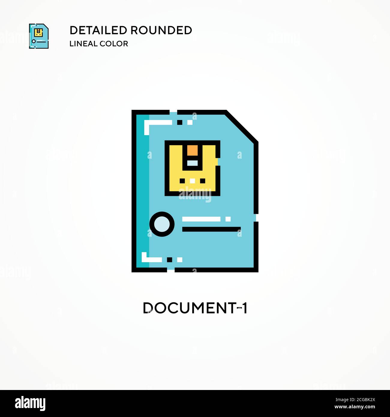 Document-1 vector icon. Modern vector illustration concepts. Easy to ...