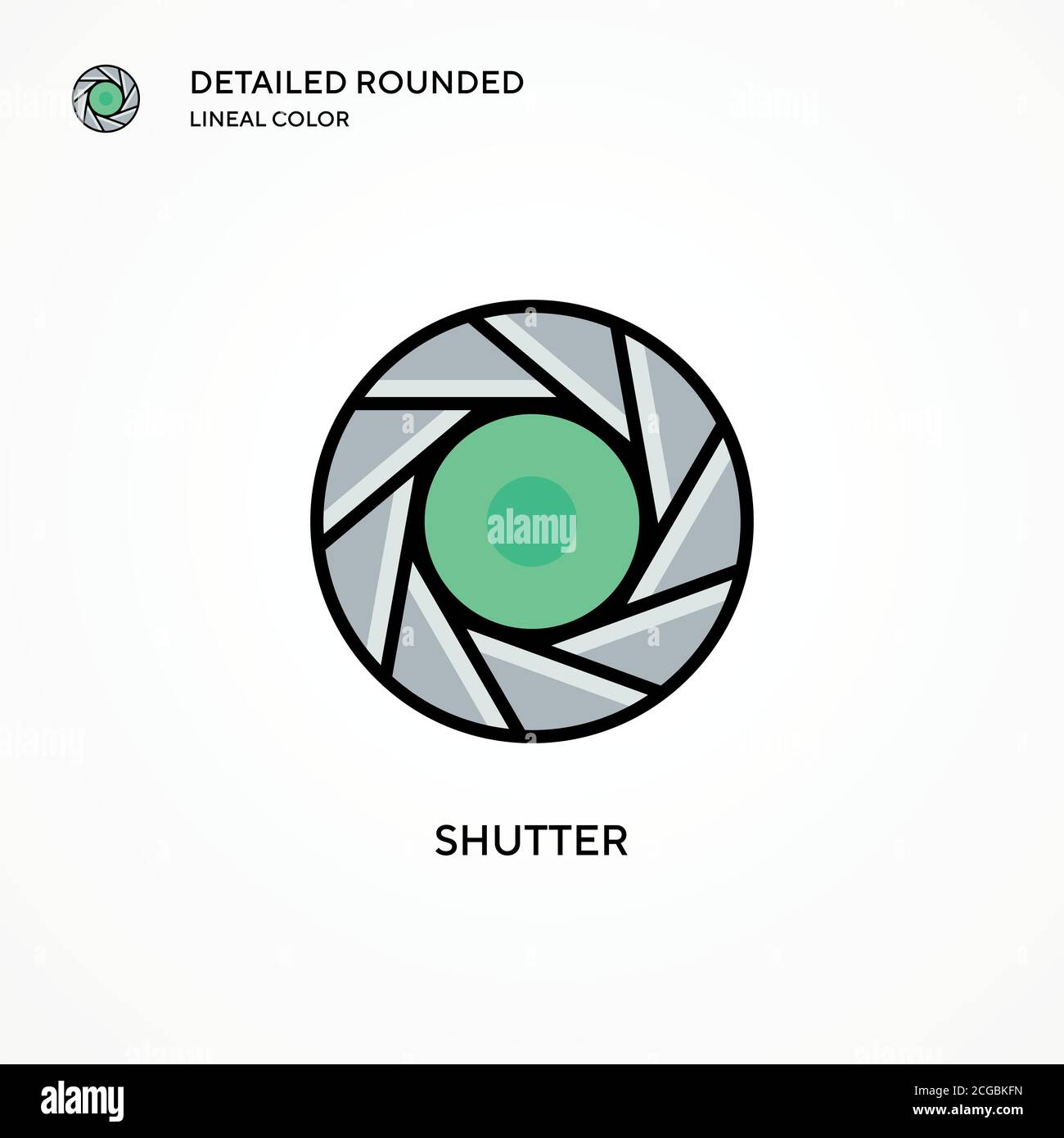 Shutter vector icon. Modern vector illustration concepts. Easy to edit ...