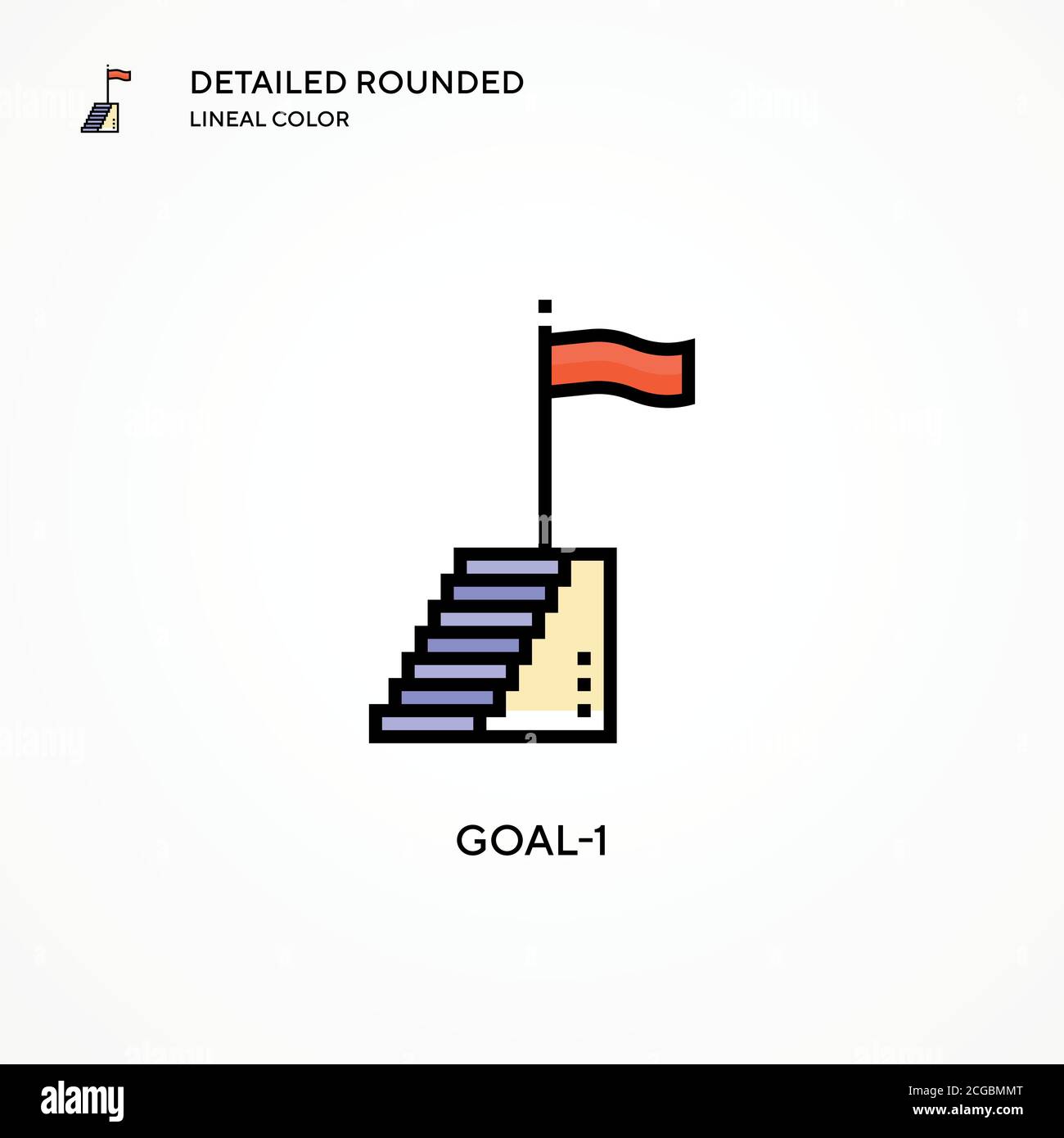 Goal-1 vector icon. Modern vector illustration concepts. Easy to edit ...