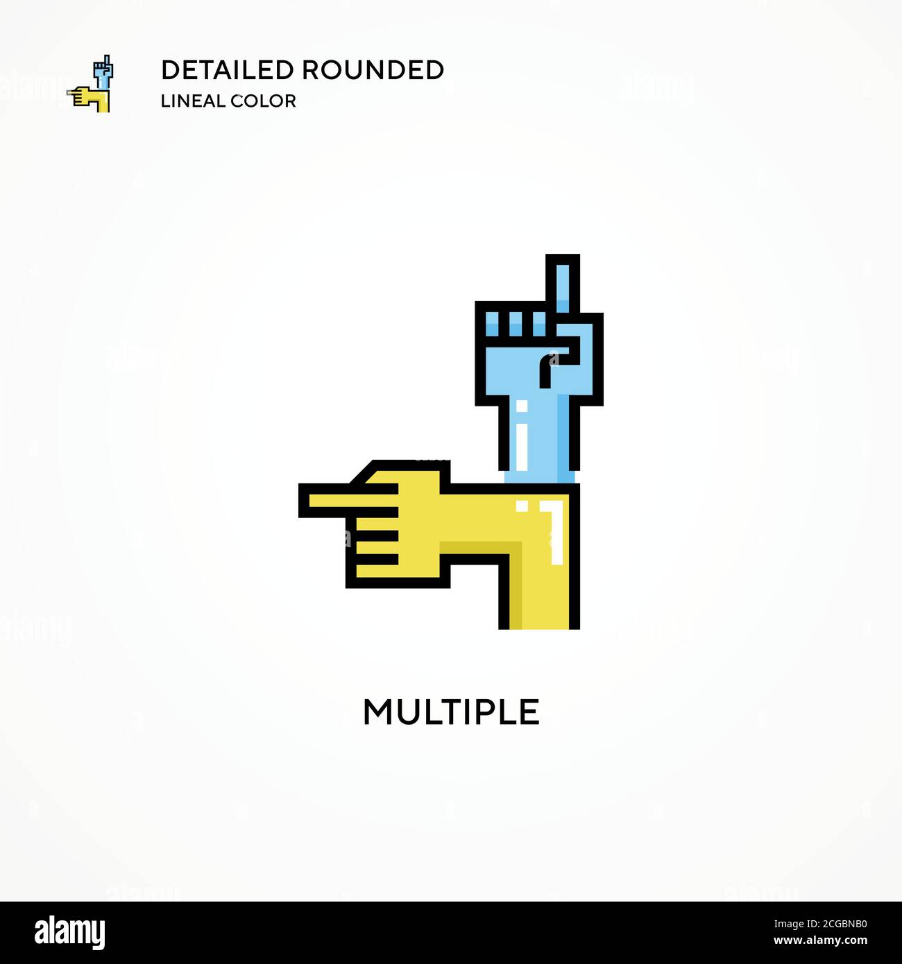 Multiple vector icon. Modern vector illustration concepts. Easy to edit ...
