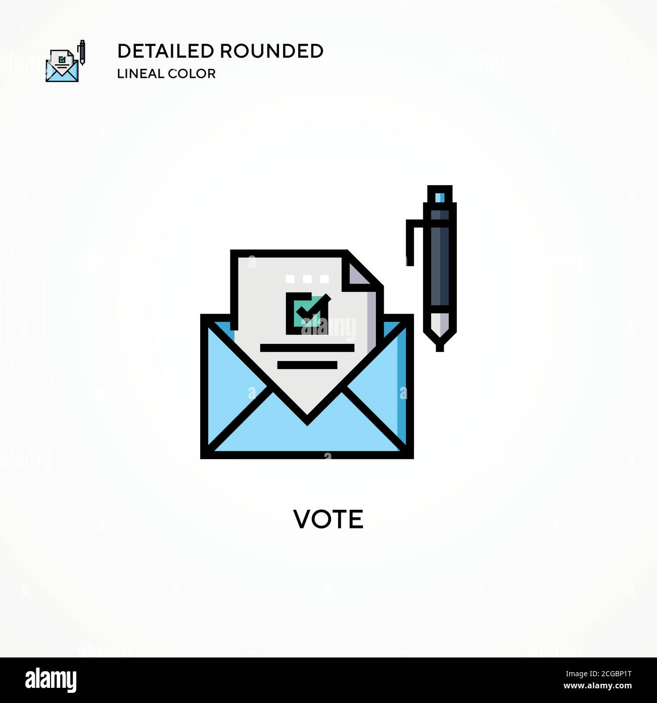 Vote vector icon. Modern vector illustration concepts. Easy to edit and ...