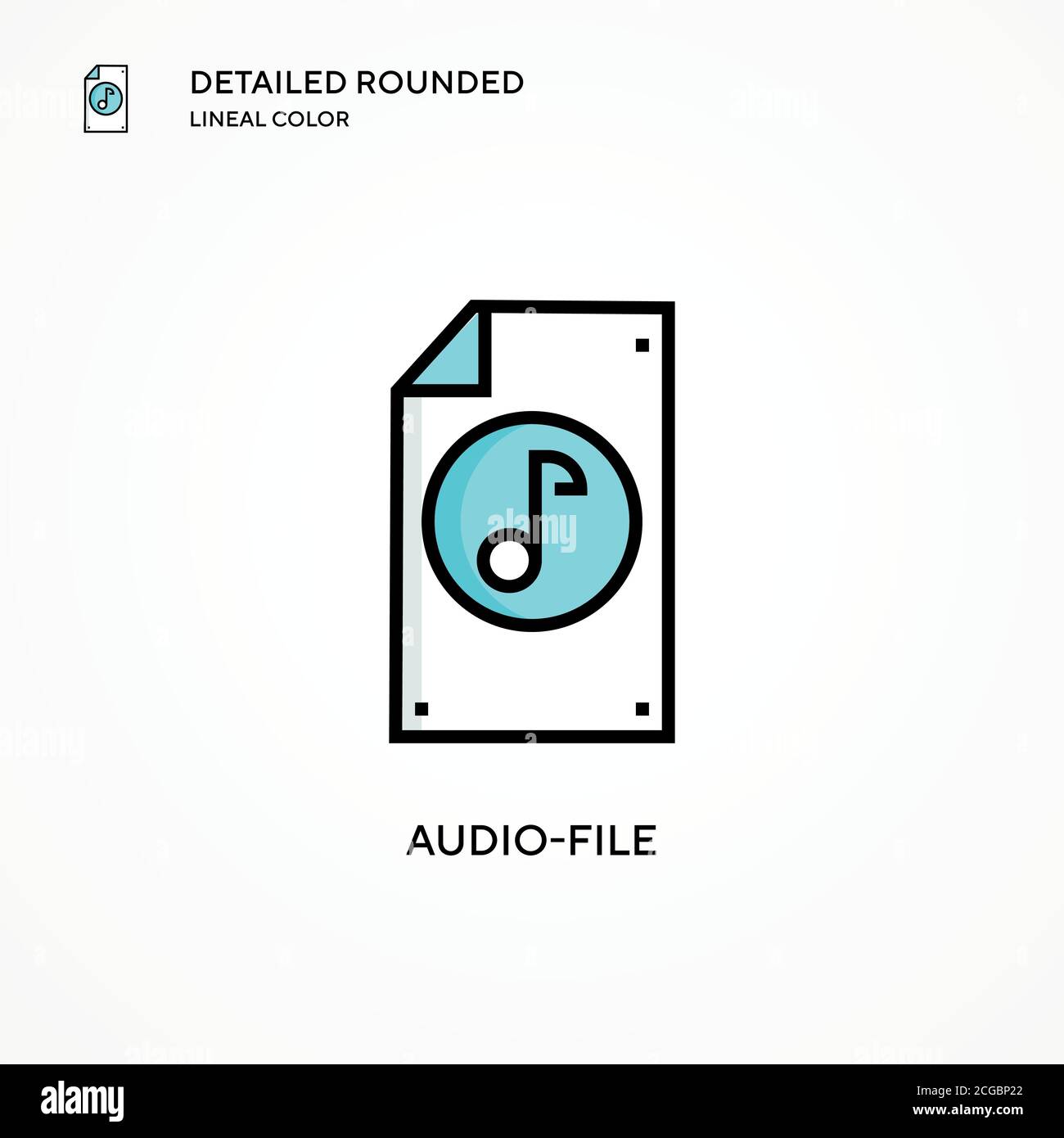 Audio-file vector icon. Modern vector illustration concepts. Easy to ...