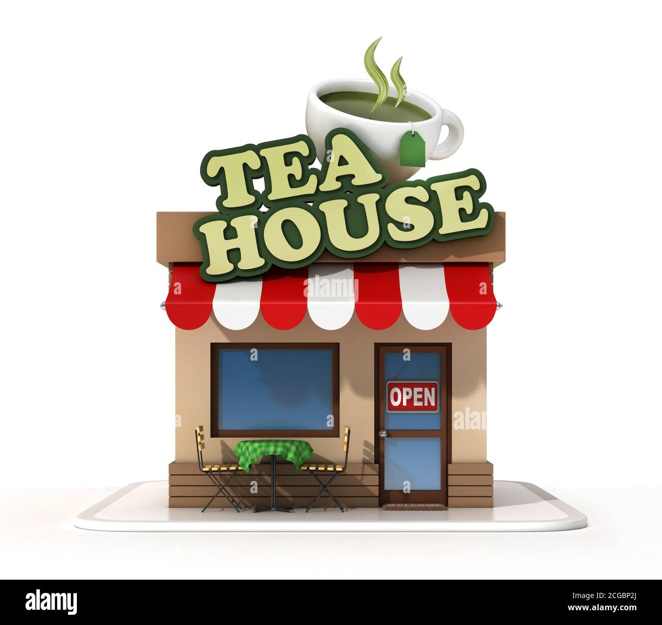 Tea house store front 3d rendering Stock Photo - Alamy Tea house store front 3d rendering Stock Photo - Alamy