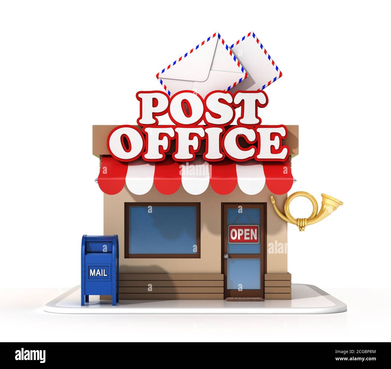 Post office 3d rendering Stock Photo