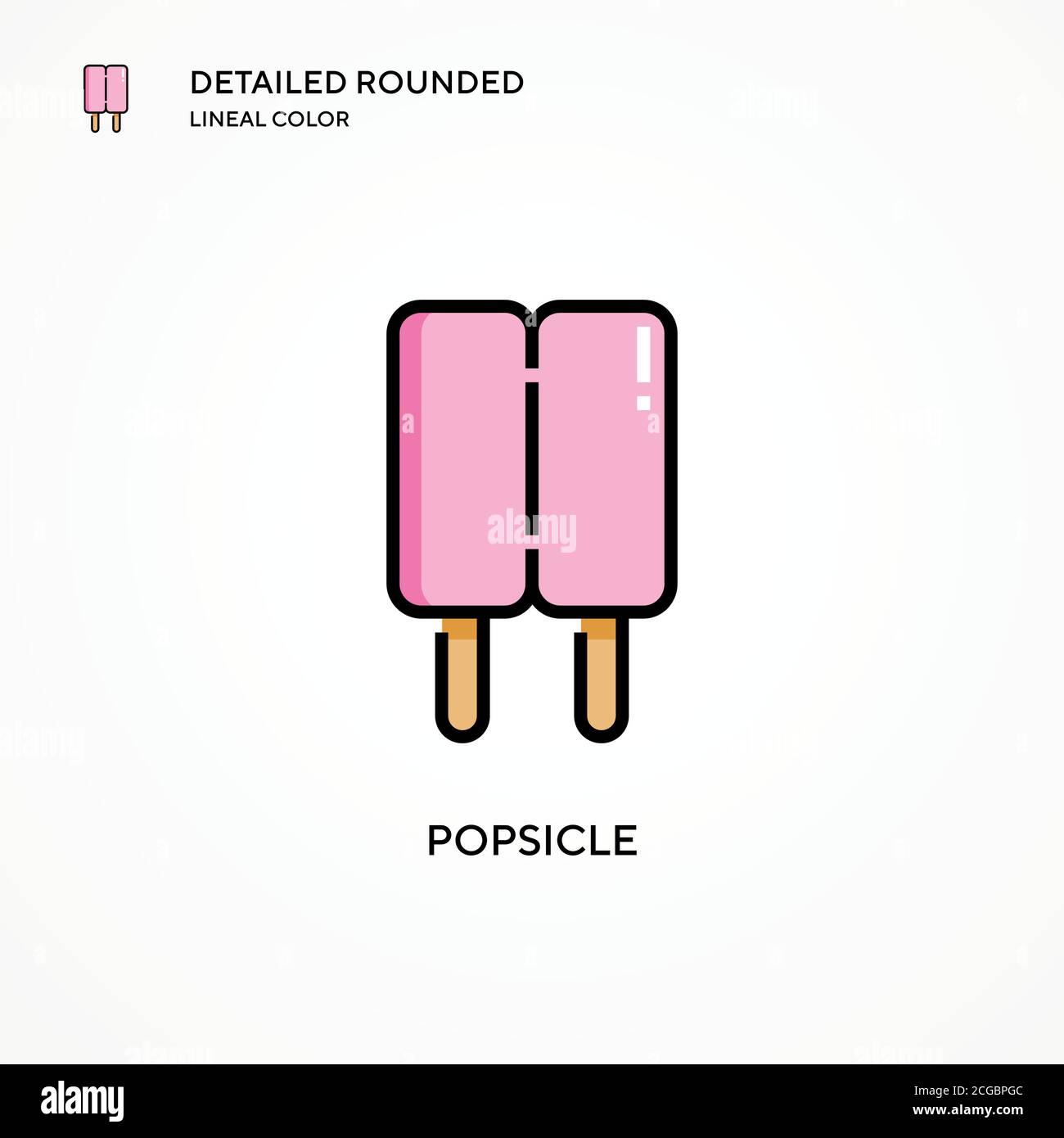 Popsicle vector icon. Modern vector illustration concepts. Easy to edit ...