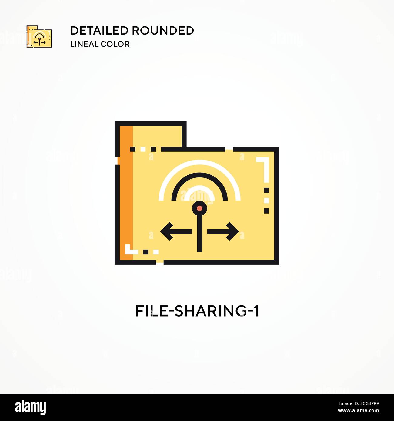 File-sharing-1 vector icon. Modern vector illustration concepts. Easy ...
