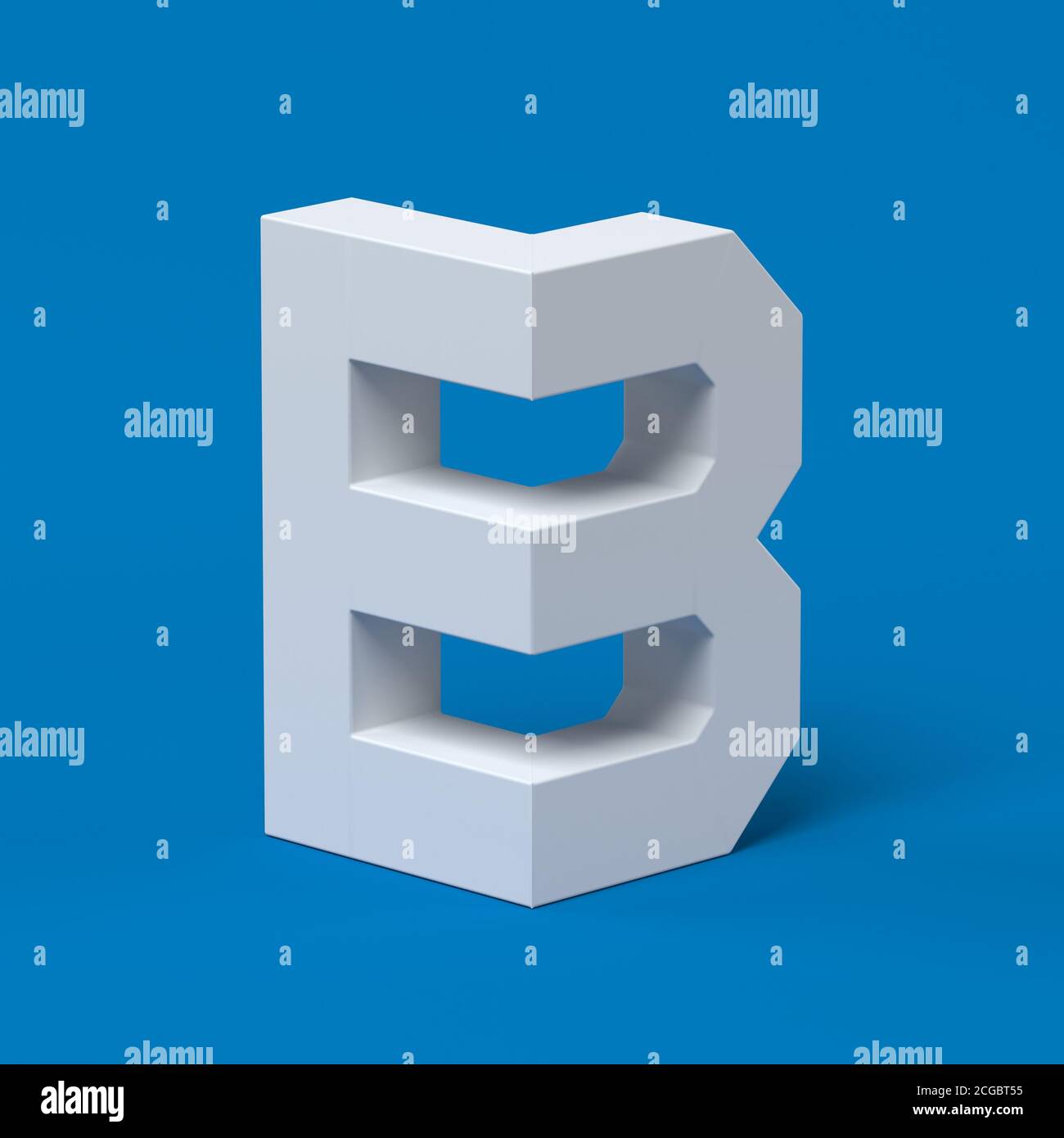 Isometric Font 3d Rendering Letter B Stock Photo - Alamy