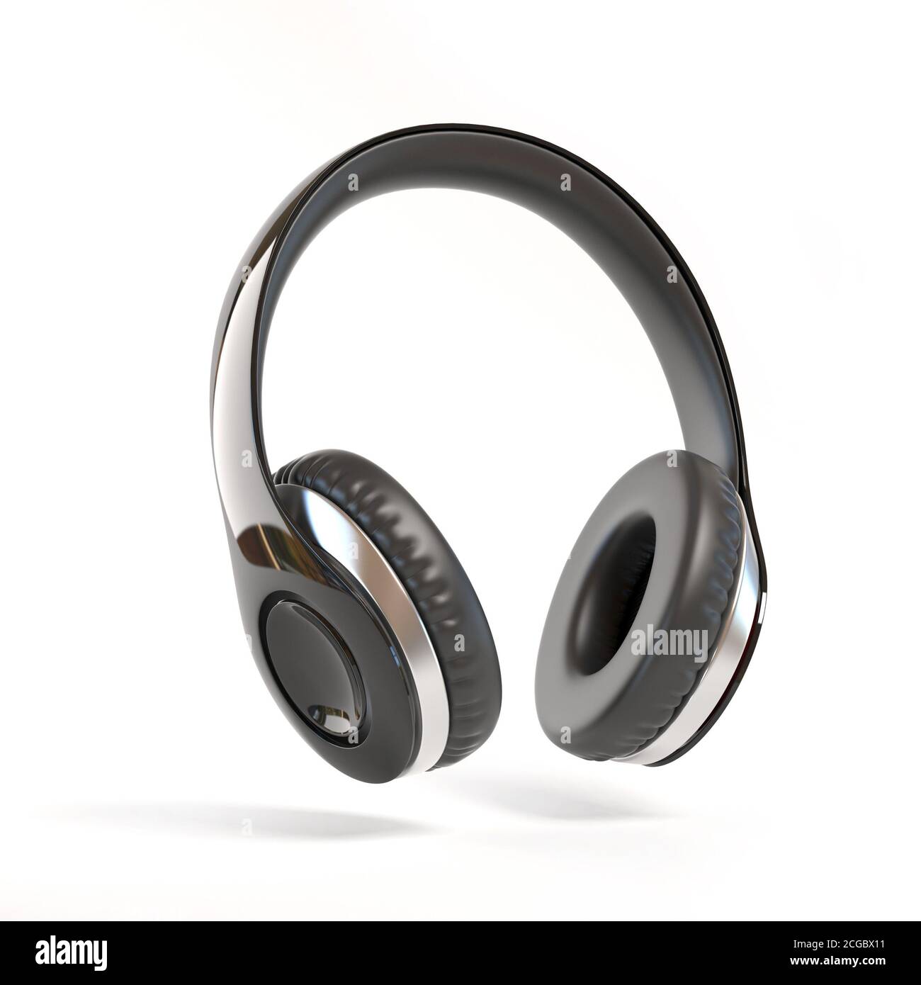 Black render 3d headphone hires stock photography and images Alamy