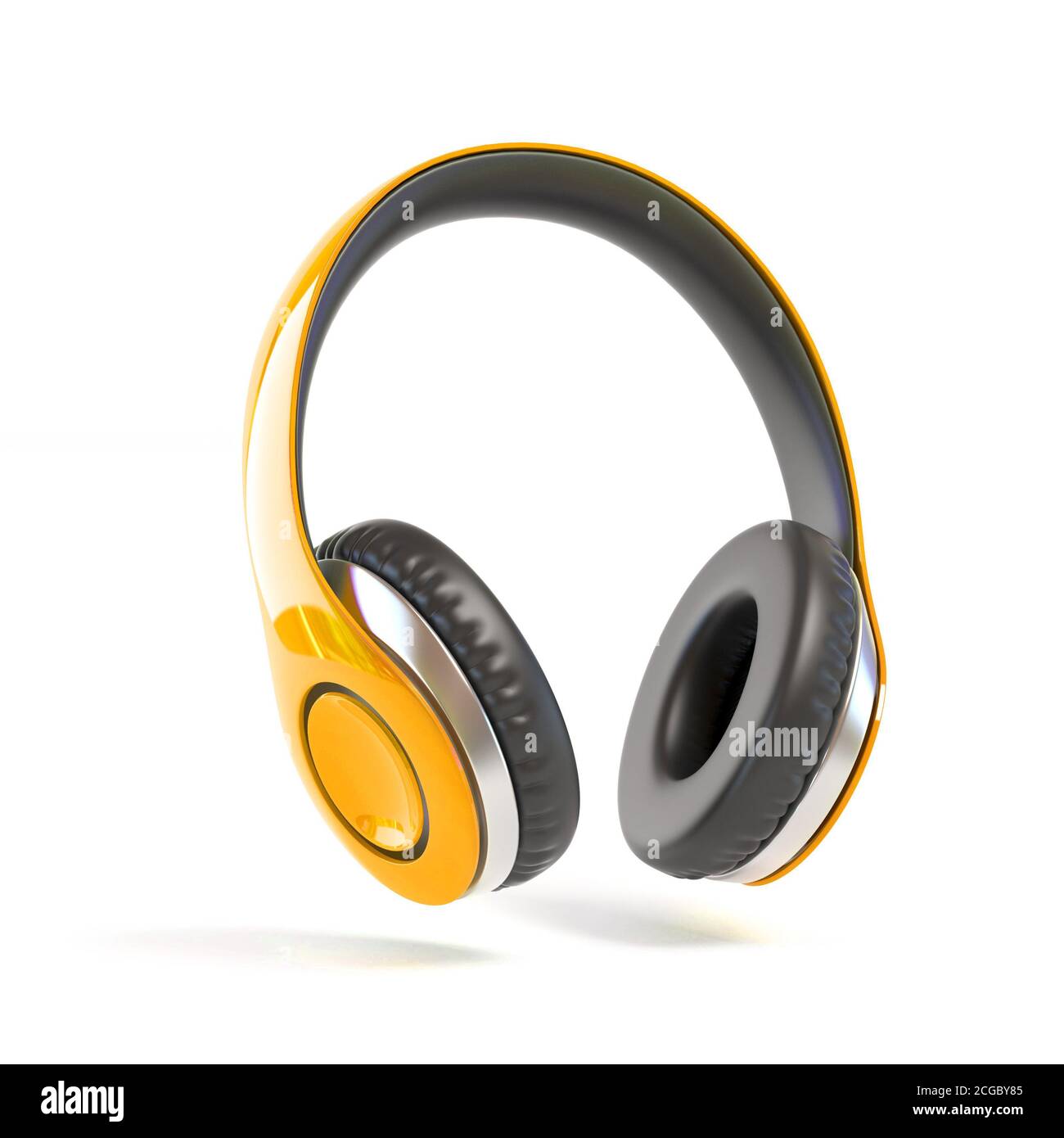 Headphones isolated on white background Stock Photo - Alamy