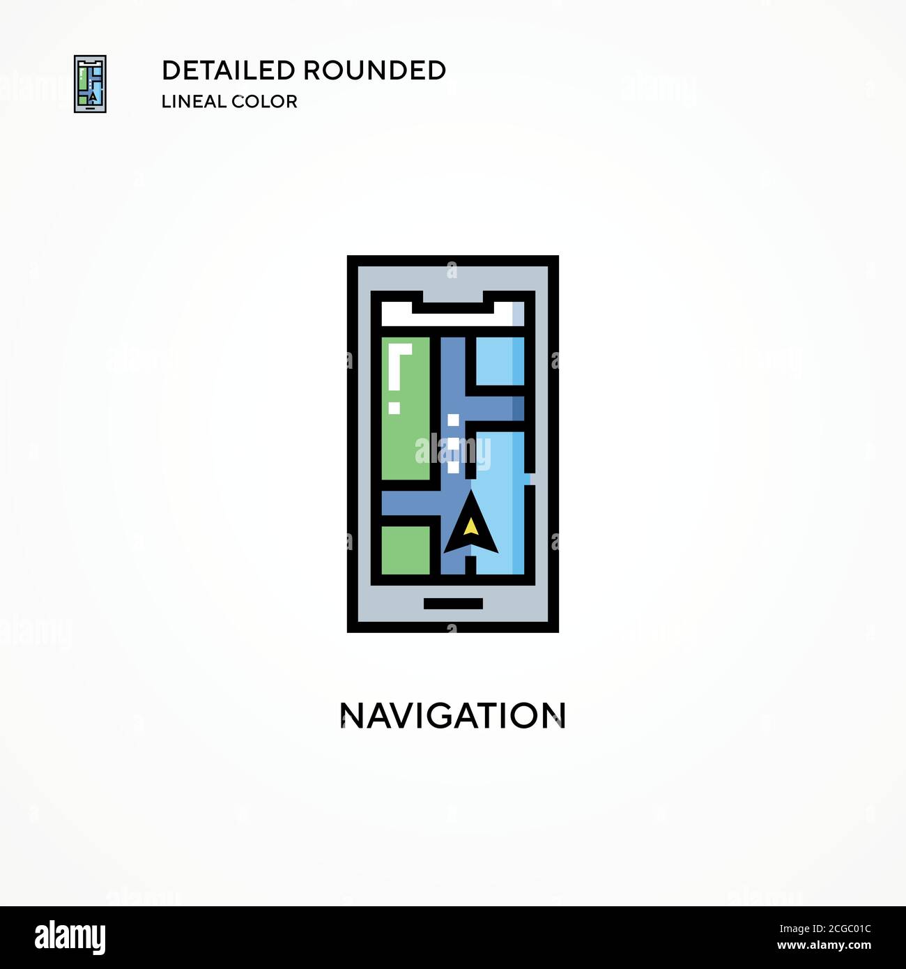 Navigation vector icon. Modern vector illustration concepts. Easy to ...