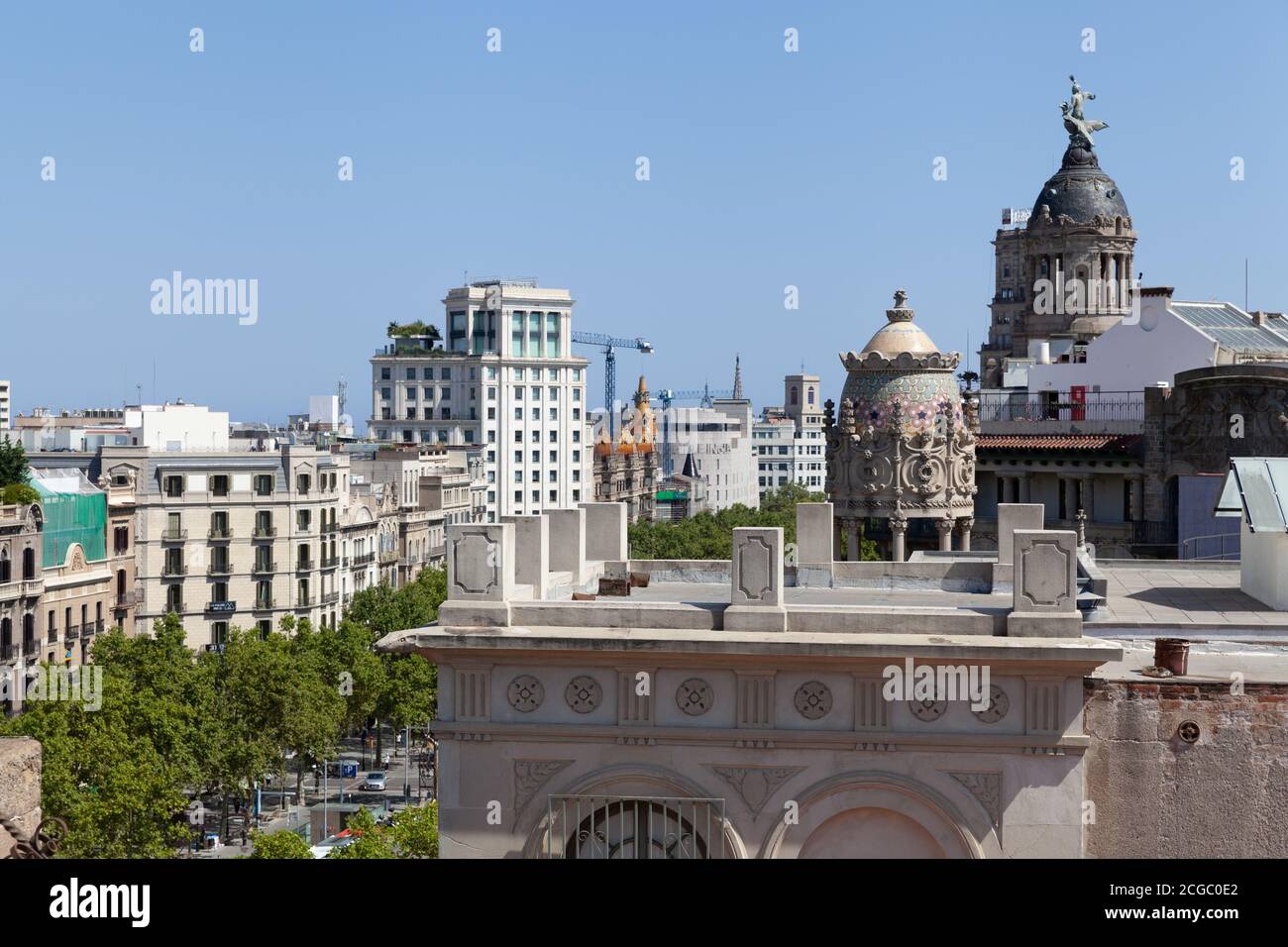 Passeig de gracia barcelona aerial hi-res stock photography and images -  Alamy