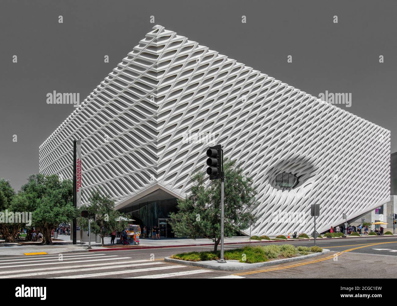A day shot of the The Broad Museum of Modern Art, Downtown Los Angeles, USA, 2015 Stock Photo