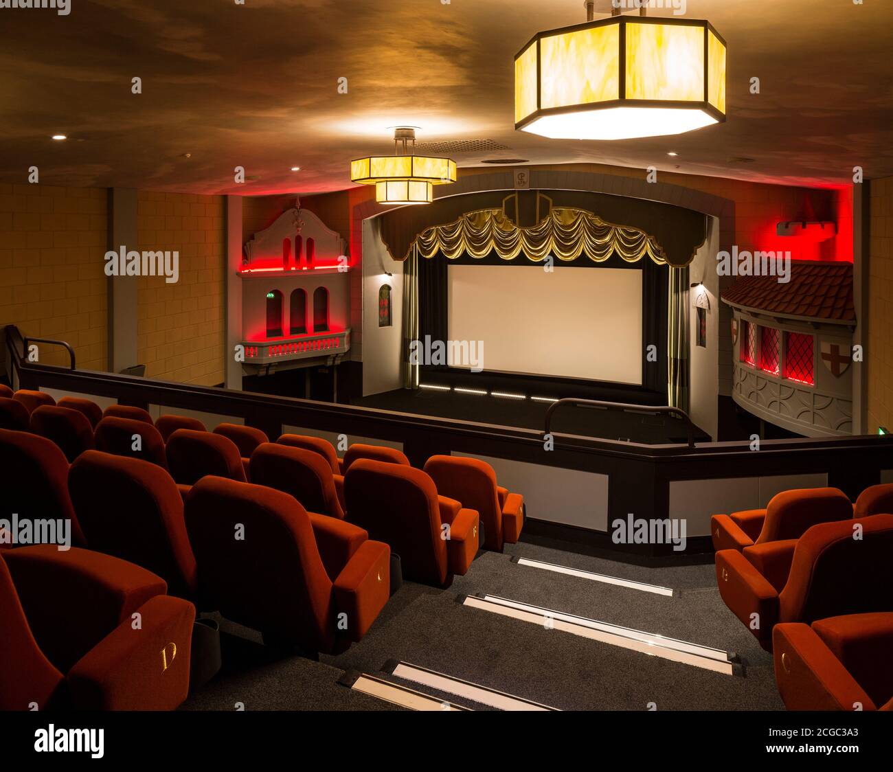 Campbeltown Picture House, Campbeltown, Scotland, UK. Screen1 main auditorium from balcony. Stock Photo