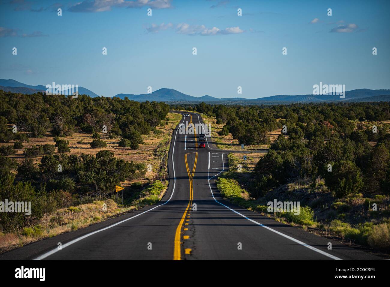 Rural asphalt road among the fields in summer season Stock Photo - Alamy