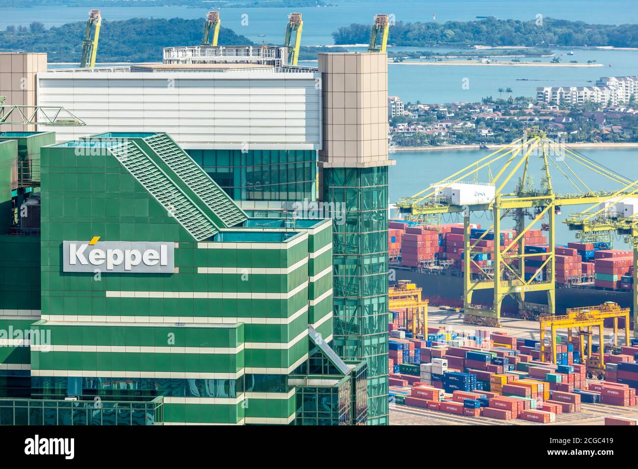 Keppel Towers, Singapore Stock Photo