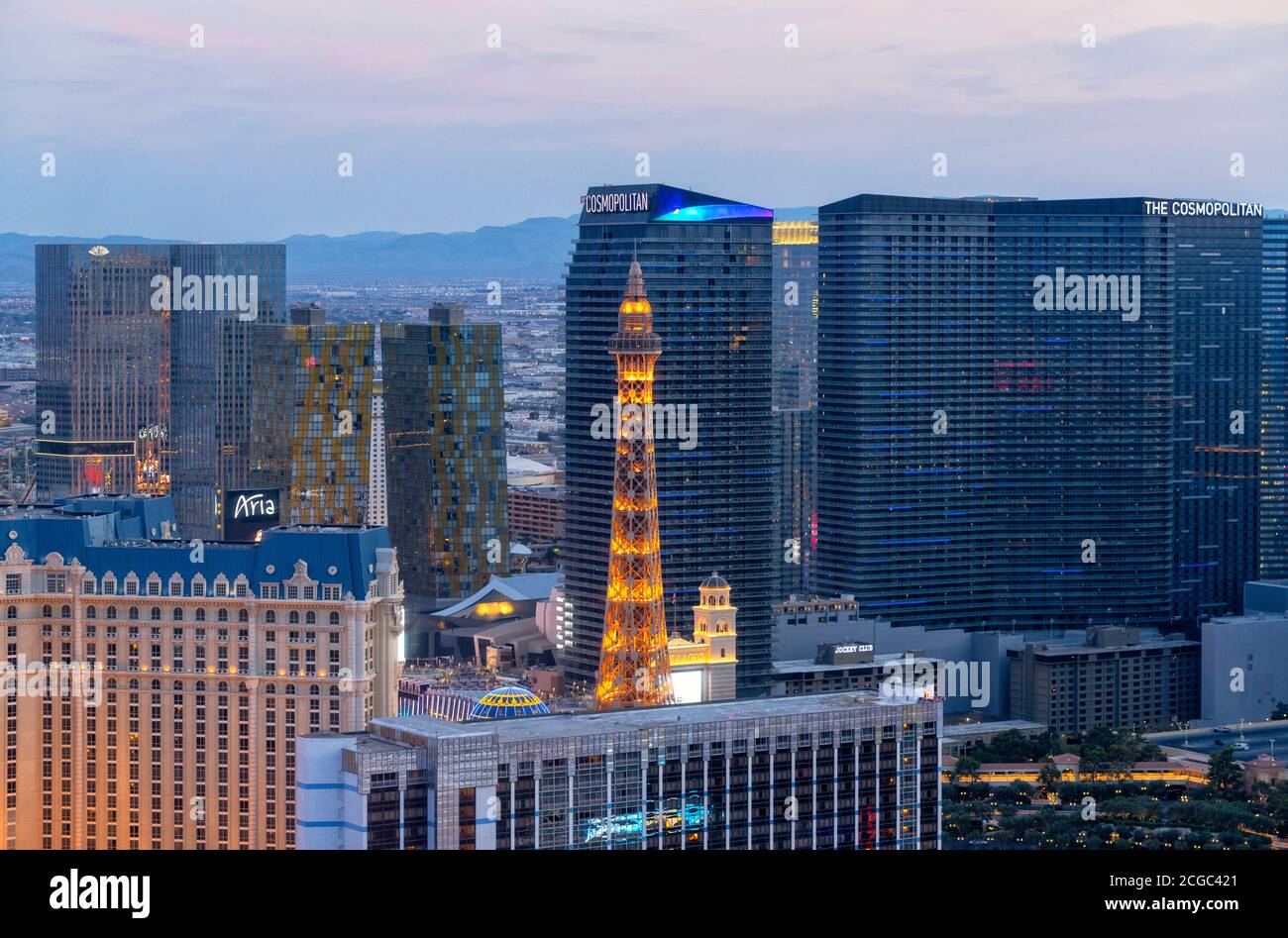 Exterior view of The Cosmopolitan Hotel, 3708 South Las Vegas Boulevard, Las Vegas, Nevada, USA. Stock Photo