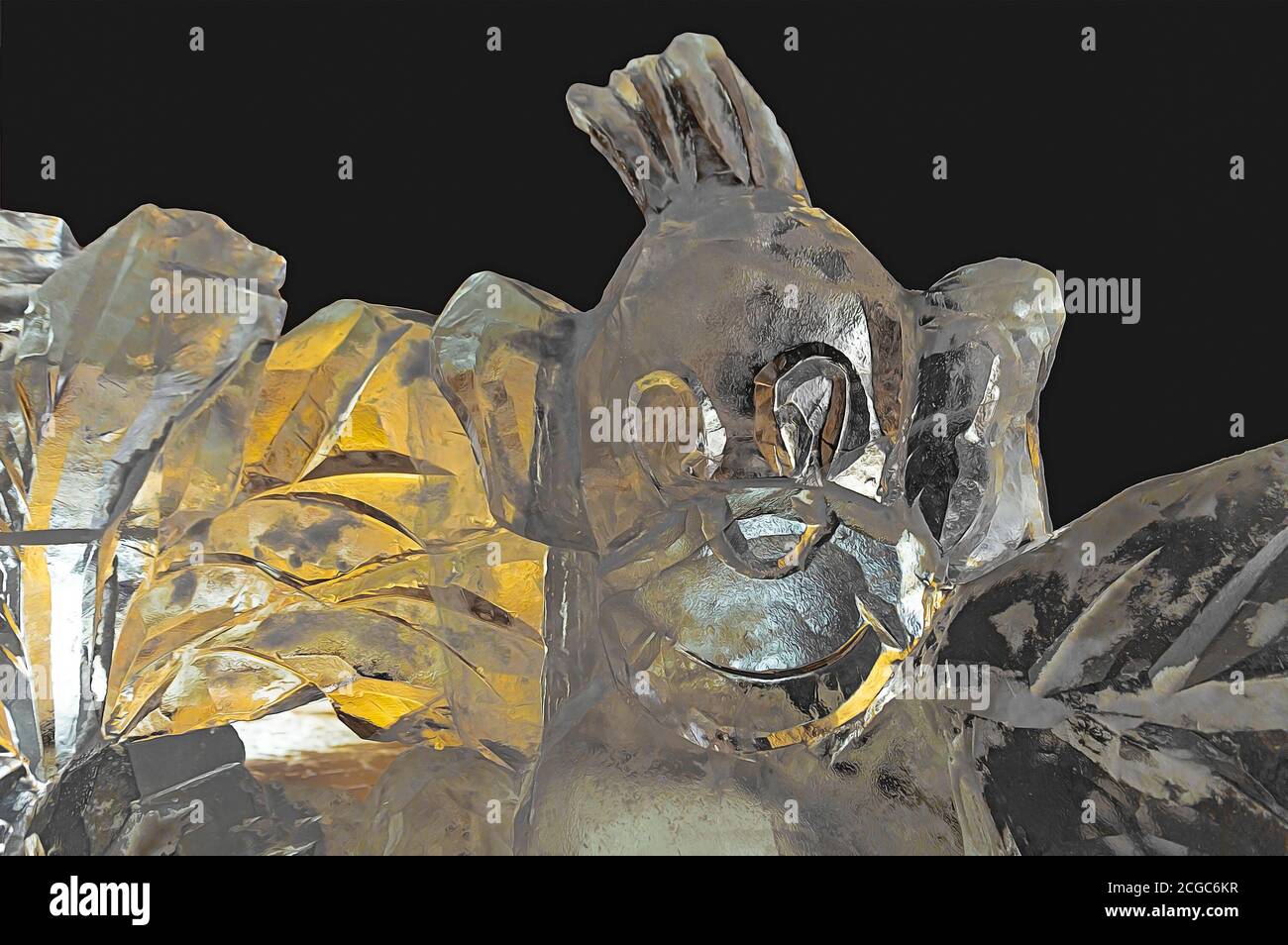 A figure of ice. Front view Stock Photo - Alamy