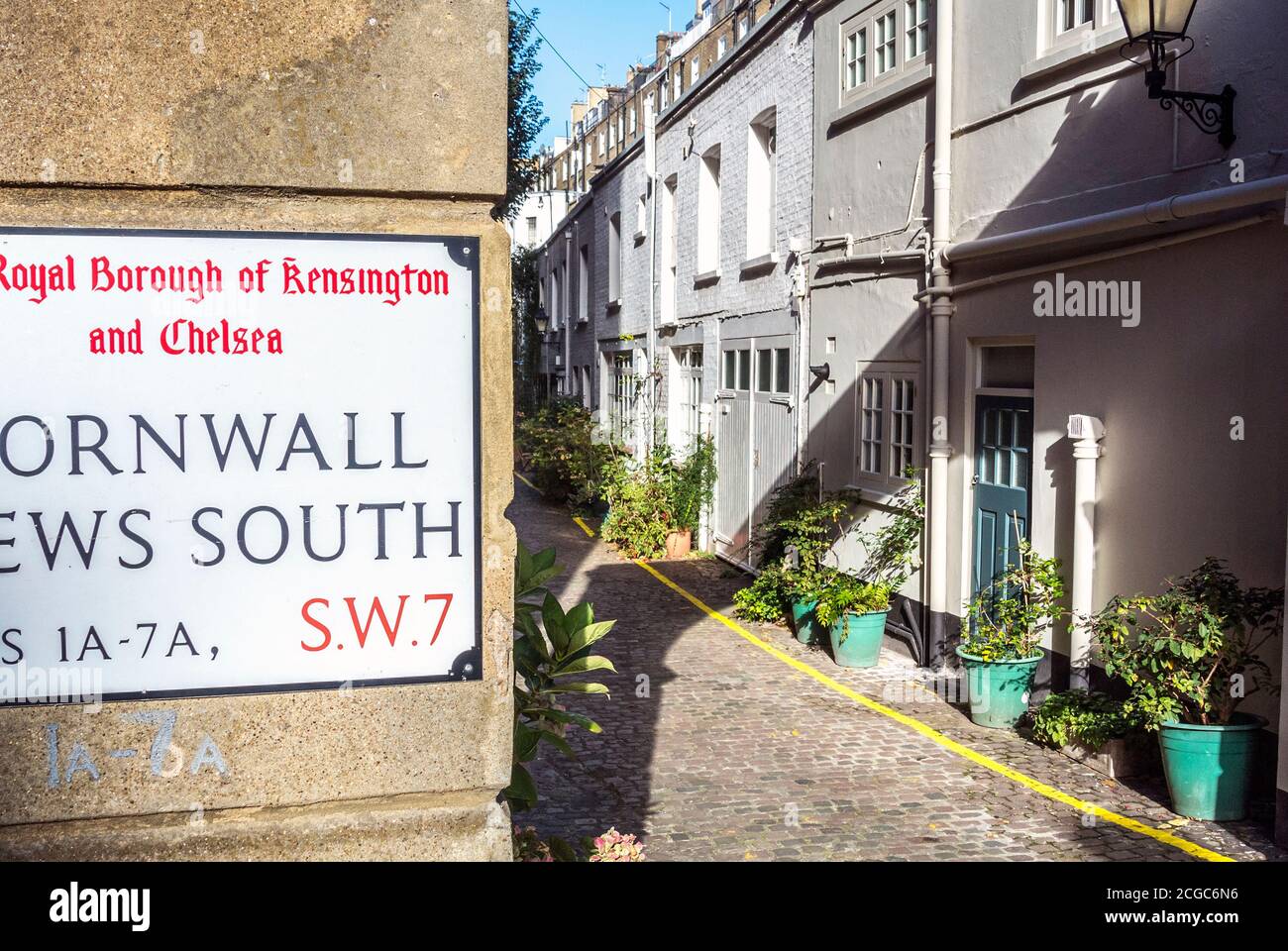 Cornwall Mews South, Kensington, London Stock Photo