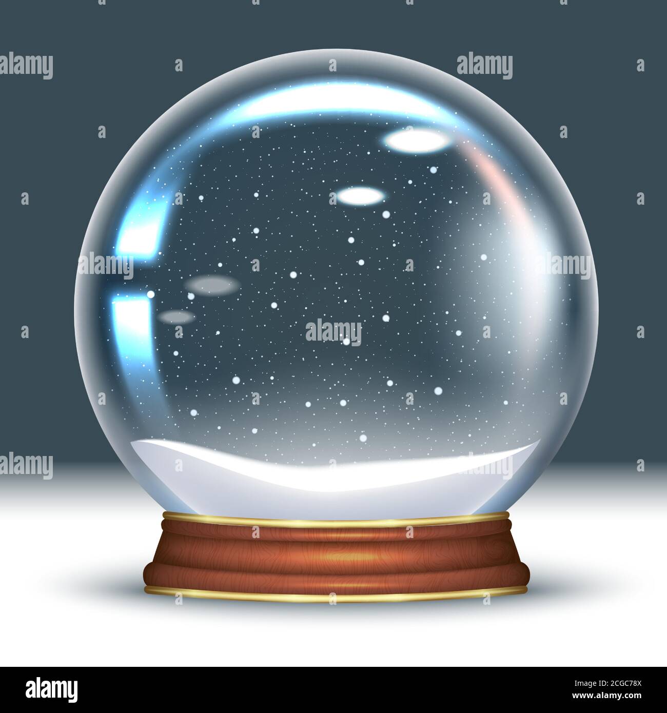 snow globe empty Stock Vector Image & Art Alamy