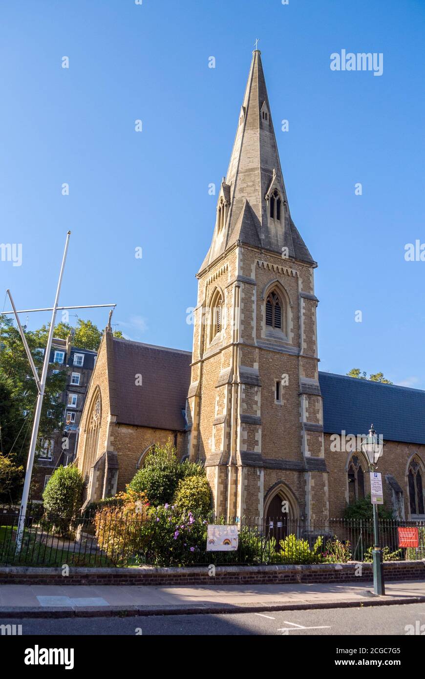Christ Church Kensington, Victoria Road, London Stock Photo Alamy
