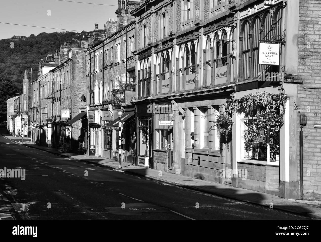 Market Street, Hebden Bridge, Pennines, Yorkshire, UK Stock Photo Alamy
