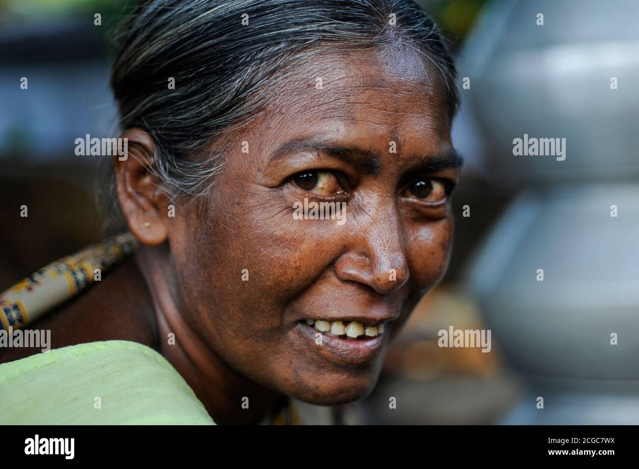 INDIA, Jharkhand, Chaibasa, Adivasi, Ho tribe / INDIEN, Jharkhand , Chaibasa , Dorf Surjabasa , Ho Ureinwohner Stock Photo