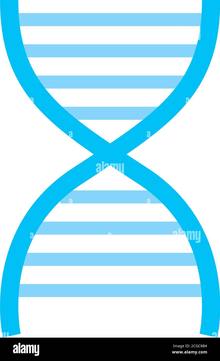 Dna structure flat style icon design, Chromosome science molecule ...