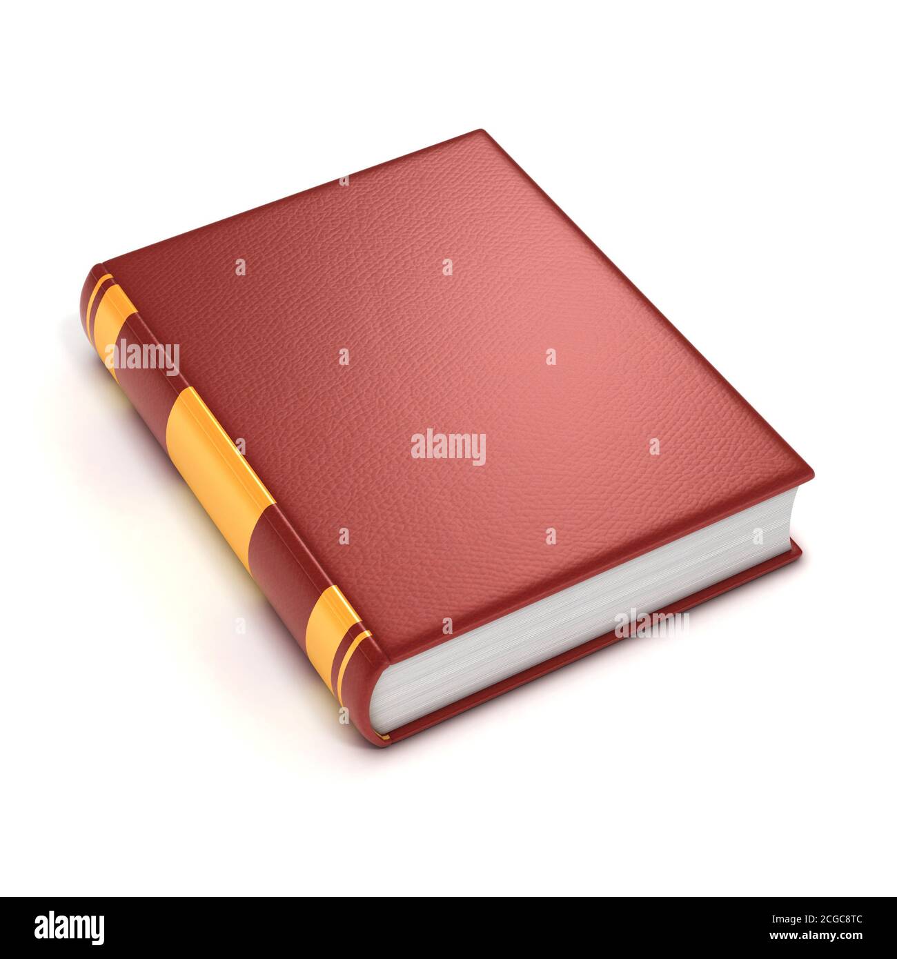 red book cover 3d illustration Stock Photo - Alamy