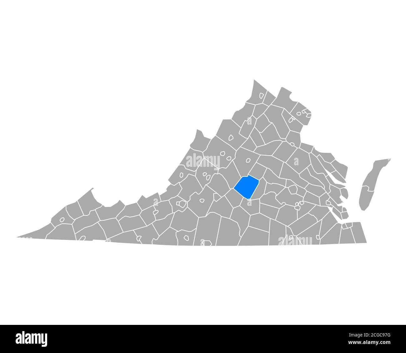 Map of Buckingham in Virginia Stock Photo Alamy