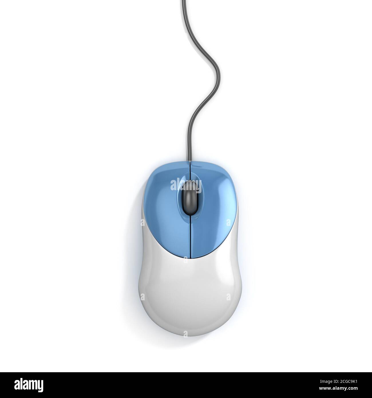 computer mouse top view 3d rendering Stock Photo Alamy