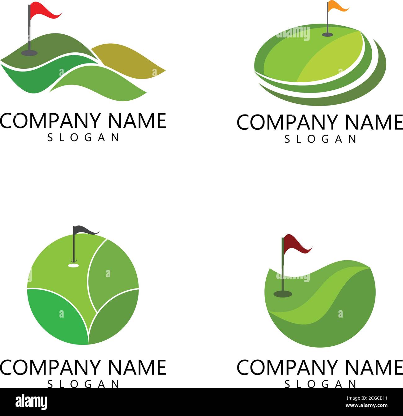 Golf Logo Template Vector Illustration Design Stock Vector Image Art Alamy