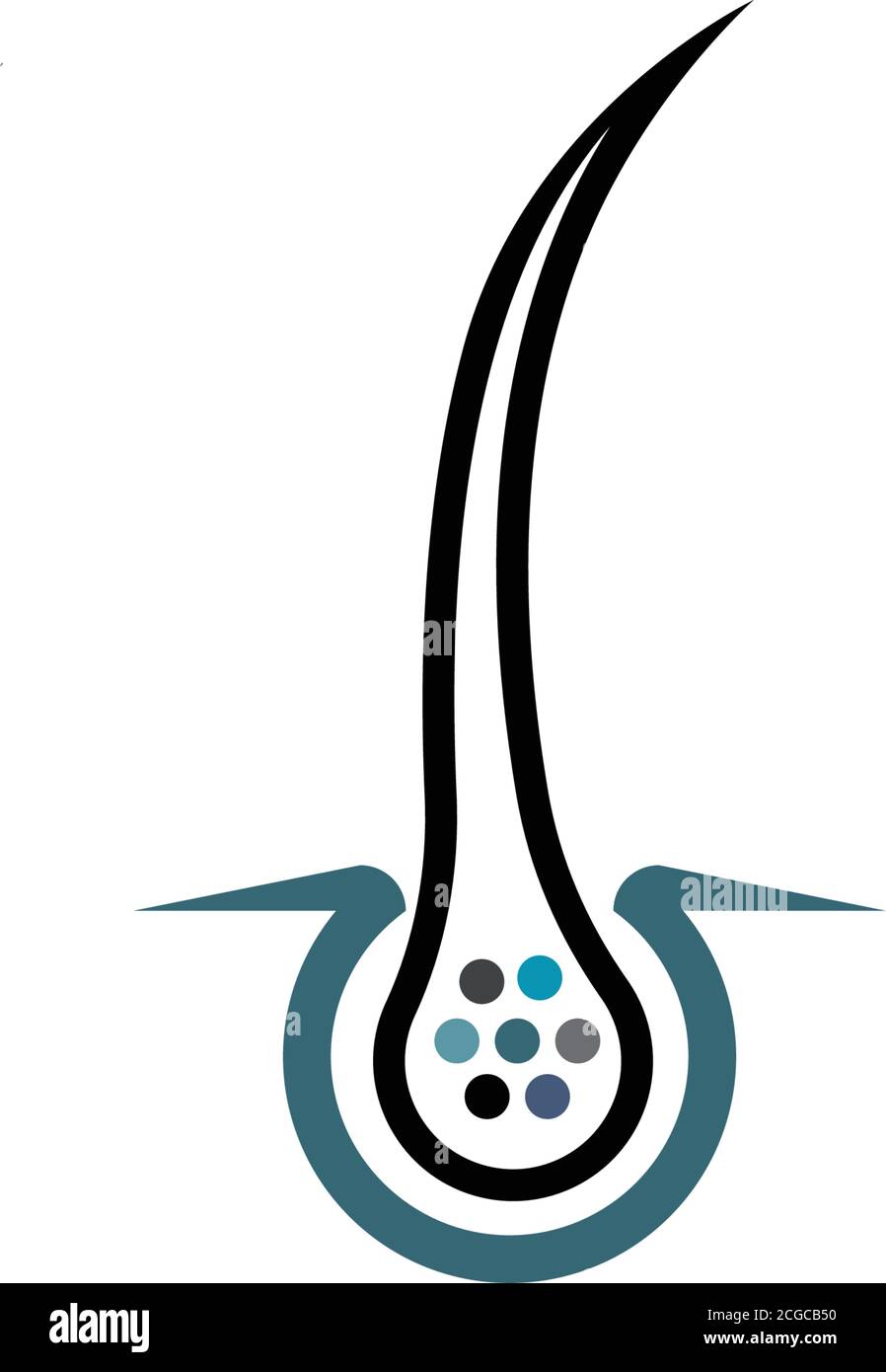 hair follicle symbol icon vector illustration design Stock Vector Image